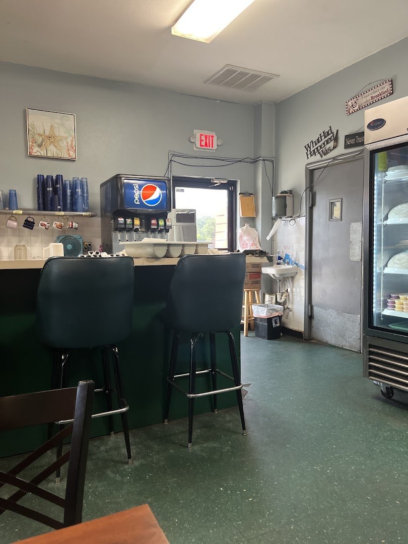 Warm interior of a hometown breakfast spot.