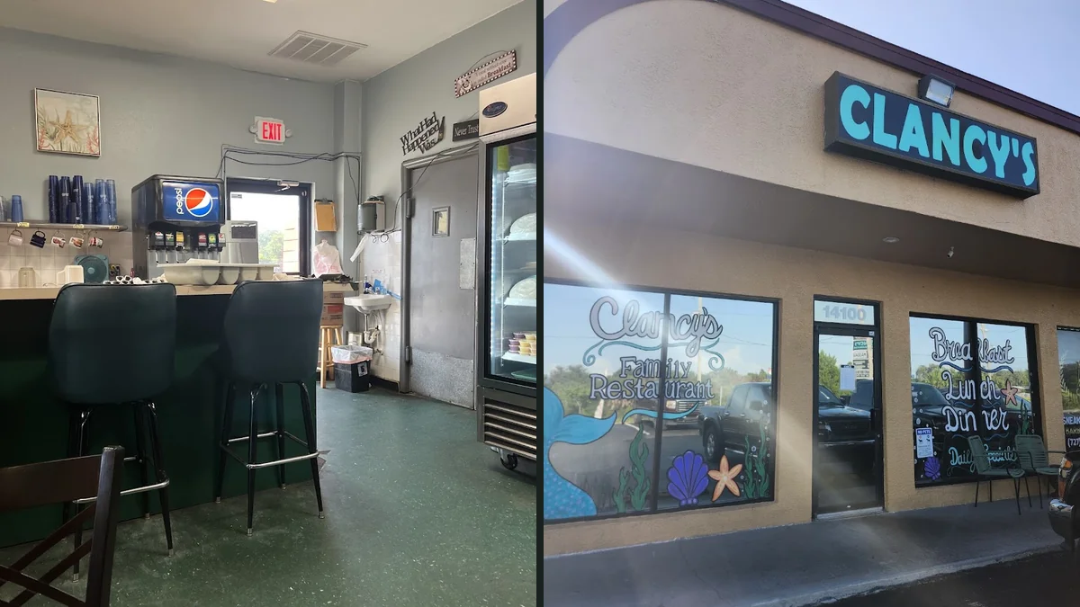 Warm interior of a hometown breakfast spot.